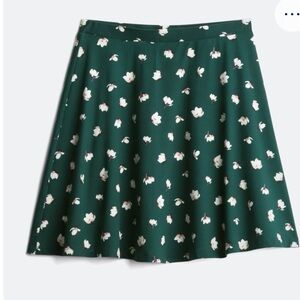 Floral Green Skirt